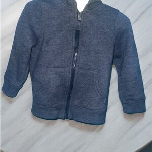 Kids Navy Blue Zip-Up Hoodie